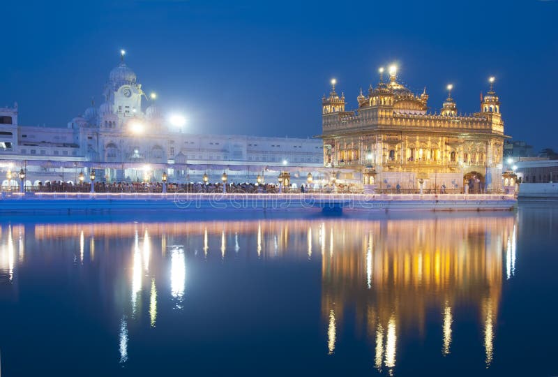 Amritsar χρυσός ναός της Ινδίας στοκ φωτογραφίες