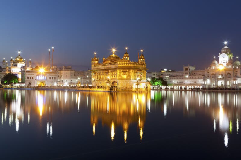 Amritsar χρυσός ναός της Ινδίας στοκ φωτογραφίες