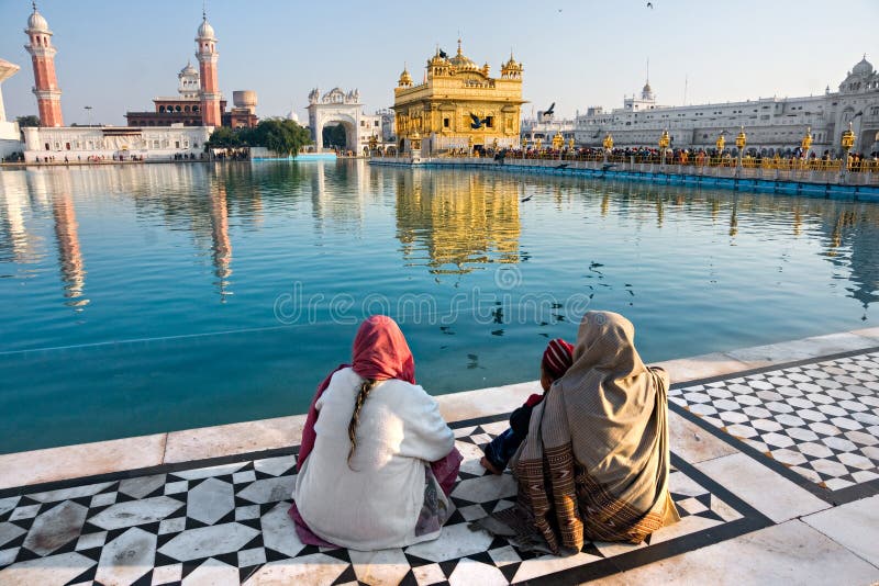 Amritsar χρυσός ναός της Ινδίας Punjab στοκ εικόνες με δικαίωμα ελεύθερης χρήσης