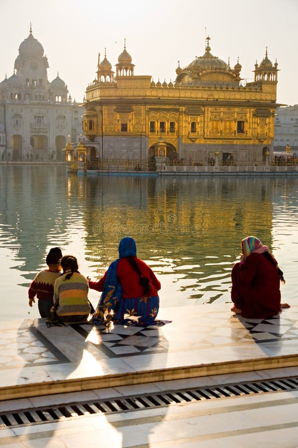 Amritsar χρυσός ναός της Ινδίας Punjab στοκ εικόνα με δικαίωμα ελεύθερης χρήσης