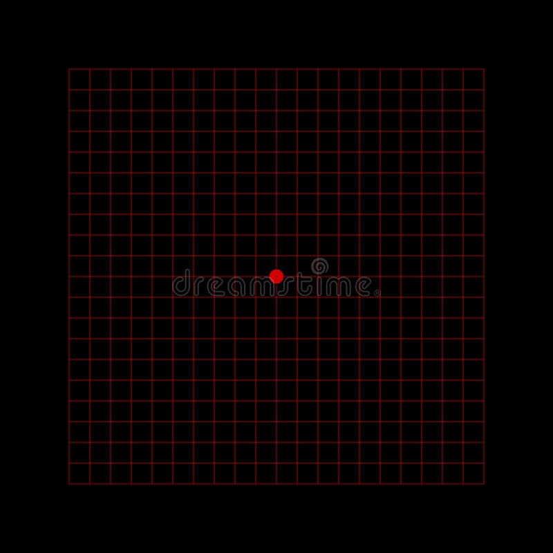Amsler Eye Scotoma Test Grid. Vector Printable Chart Retina Examination.  Grid with Dot in Centre. Vision Control Stock Vector - Illustration of  black, doctor: 241642272