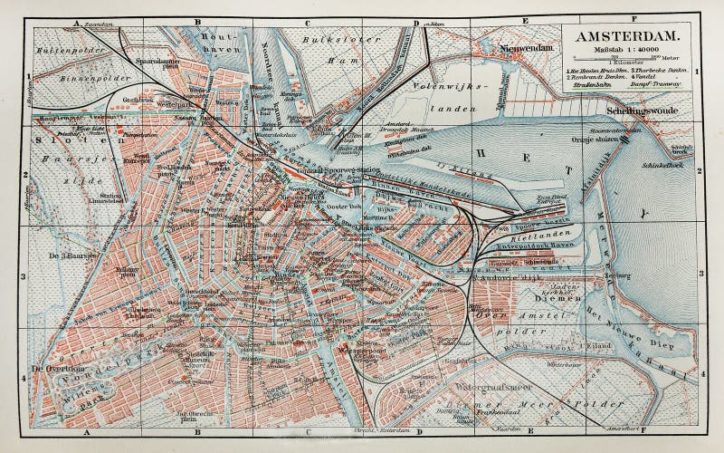Amsterdam-alte Karte