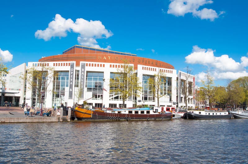 Amsterdam-April 30: Stopera with Dutch National Opera & Ballet on April 30,2015.