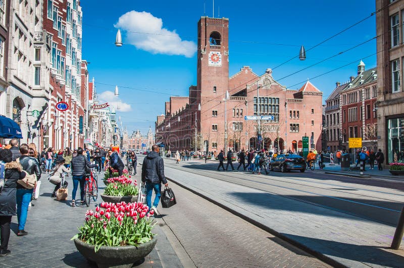 Amsterdam Central Station on the Damrak