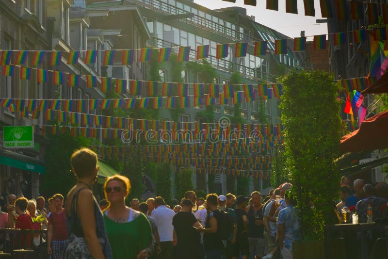 26-07-2019 Amsterdam holandie Amsterdam przygotowywają dla dumy parady 2019 zdjęcie stock 26-07-2019 Amsterdam holandie Amsterdam przygotowywają dla dumy parady 2019 zdjęcie stock