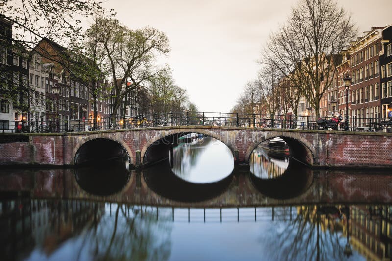 Amsterdam kanal royaltyfria bilder Amsterdam kanal royaltyfria bilder