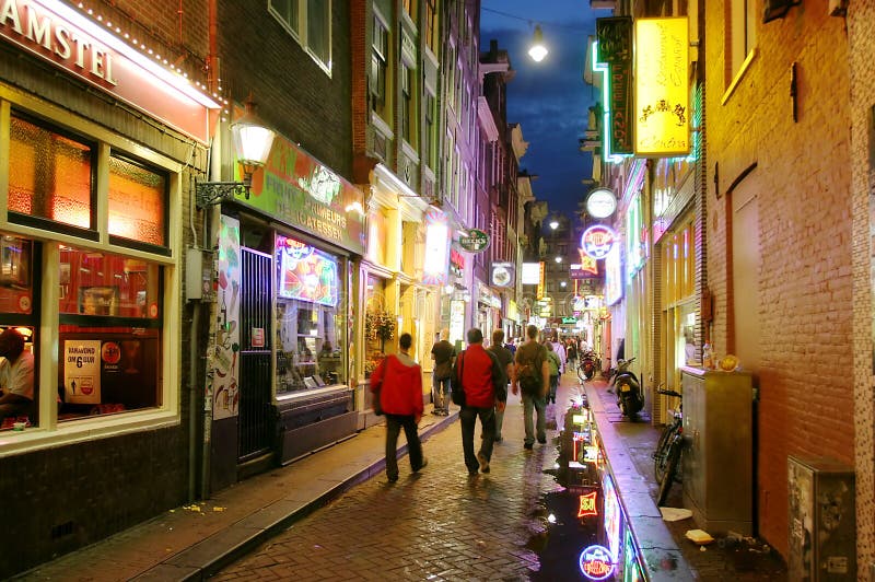 Amsterdam la nuit. photos libres de droits Amsterdam la nuit. photos libres de droits