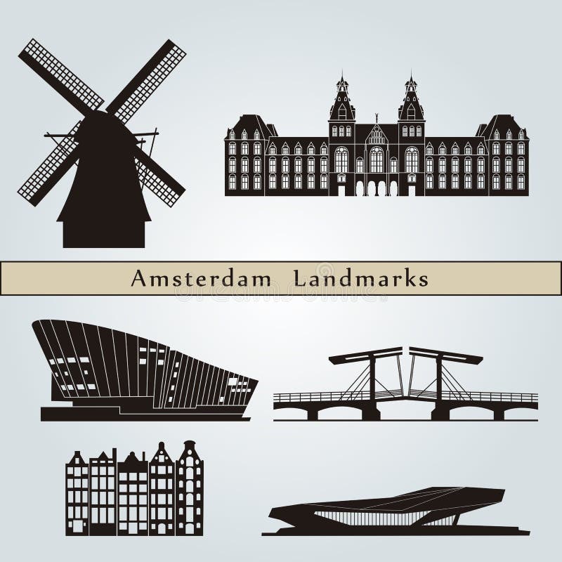 Amsterdam-Marksteine und -monumente
