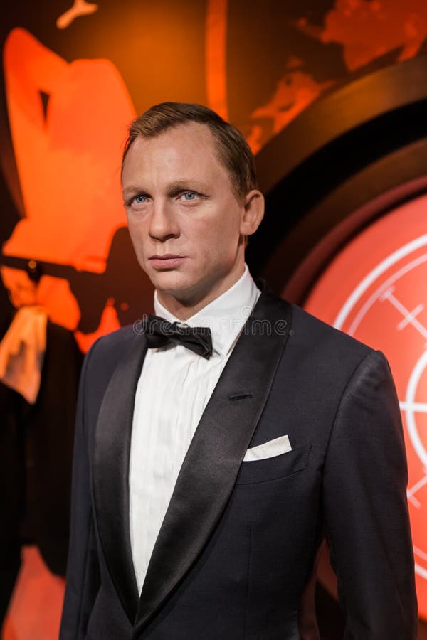 AMSTERDAM, NETHERLANDS - APRIL 25, 2017: Daniel Craig Wax Statue ...