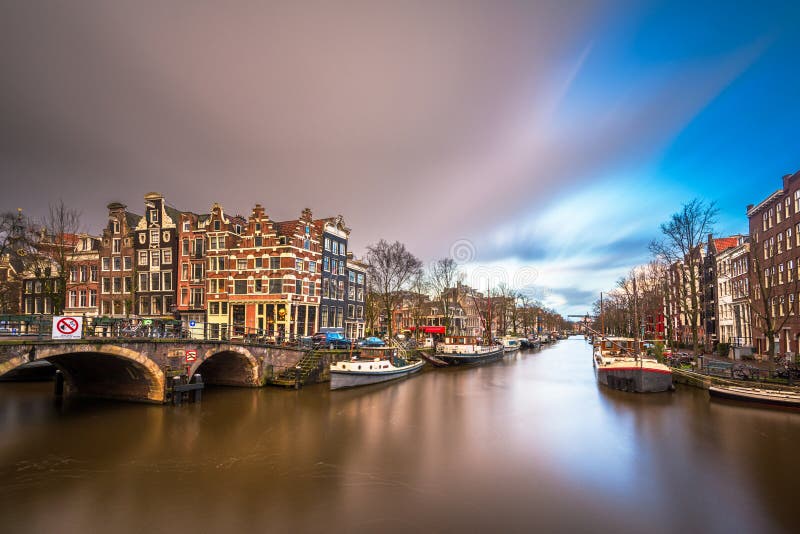 Amsterdam, Netherlands Bridges and Canals stock photos