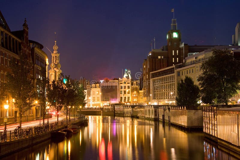 Amsterdam by night 2 stock images Amsterdam by night 2 stock images