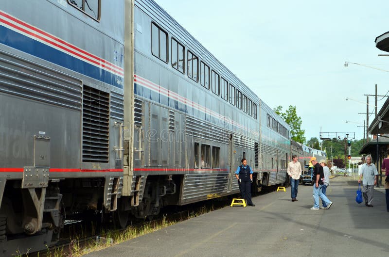 Amtrak Train Engine Car editorial image. Image of long 21317740