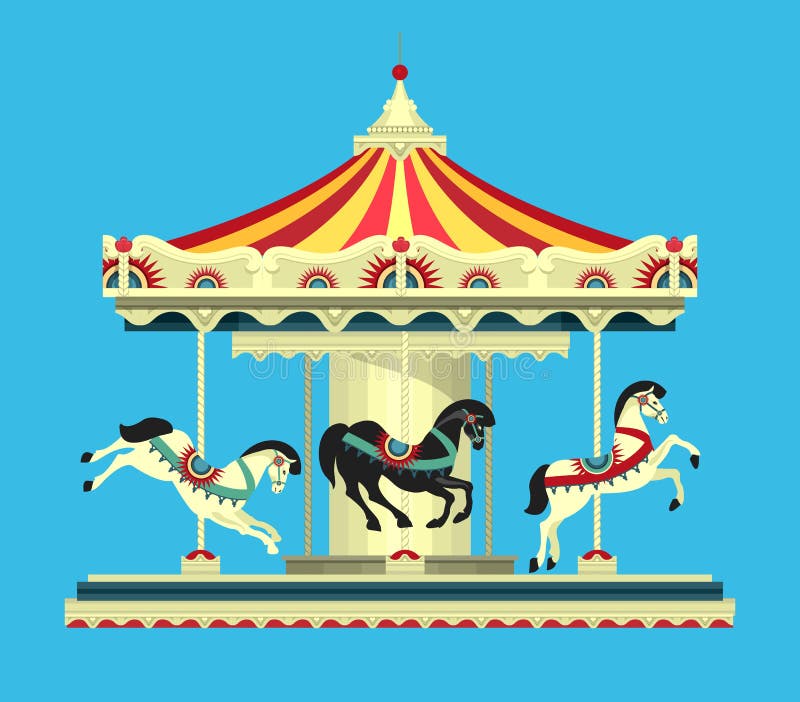 Amusement park carousel