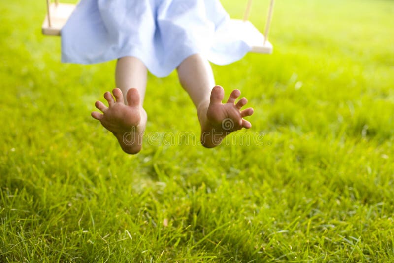 Kids Five Fingers On Green Grass Stock Photo 2244762075