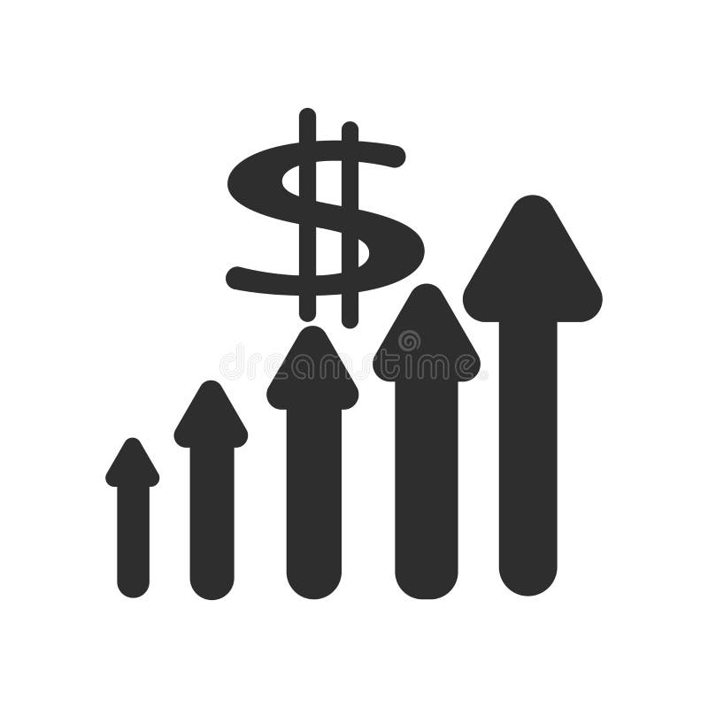Améliorez le signe de vecteur d'icône de revenus et le symbole d'isolement sur le fond blanc, améliorent le concept de logo de re illustration stock Améliorez le signe de vecteur d'icône de revenus et le symbole d'isolement sur le fond blanc, améliorent le concept de logo de re illustration stock