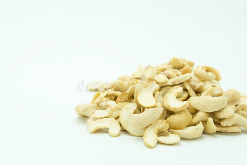 Amêndoa no fundo branco foto de stock