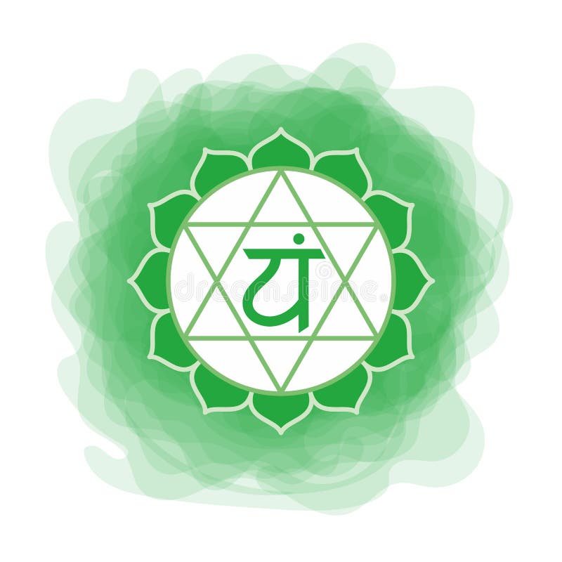 Anahata symbol Den fjärde hjärtachakraen Rökig cirkel för vektorgräsplan Linje symbol Sacral tecken meditation vektor illustrationer Anahata symbol Den fjärde hjärtachakraen Rökig cirkel för vektorgräsplan Linje symbol Sacral tecken meditation vektor illustrationer