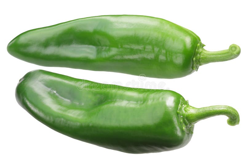 Anaheim Chile Pepper Isolated Stock Image Image of edible, capsicum