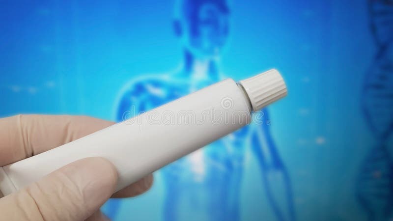 Analgesic ointment tube for pains