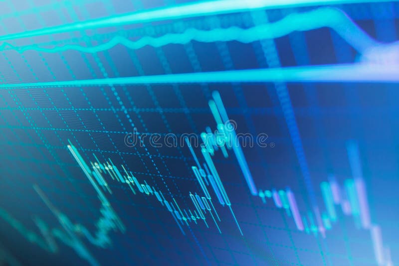 Analizar datos del mercado de acción sobre un monitor Datos grandes sobre el panel del LED libre illustration Analizar datos del mercado de acción sobre un monitor Datos grandes sobre el panel del LED libre illustration