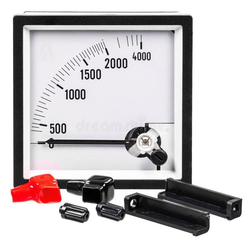Old Analog Ammeter And Voltmeter Scale Close Up Stock Image Image of engineering, isolated