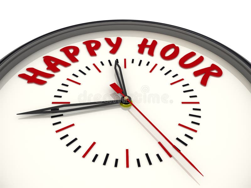 Happy clock stock illustration. Illustration of graphic 21554246