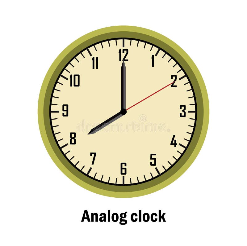 8 00 clock clipart illustration