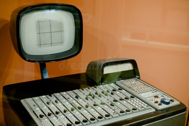 Analog Computing Machine. Retro Computer Stock Image Image of oahu