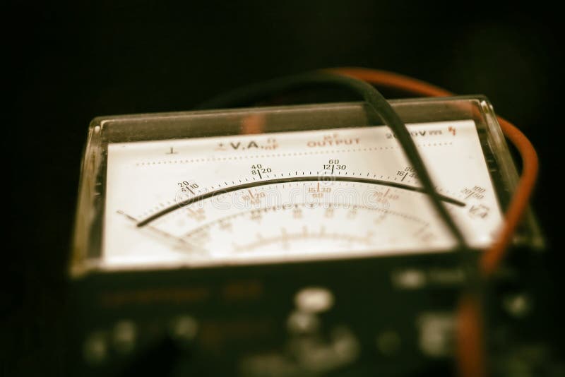 Analogue voltmeter - Stock Image - T540/0166 - Science Photo Library