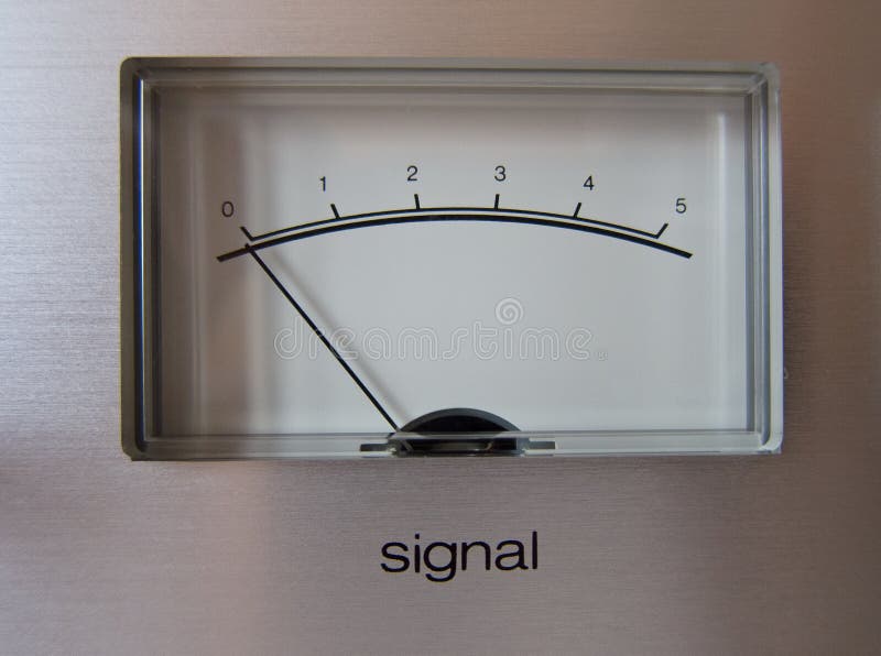 Analog Signal VU Meter royalty free stock photos