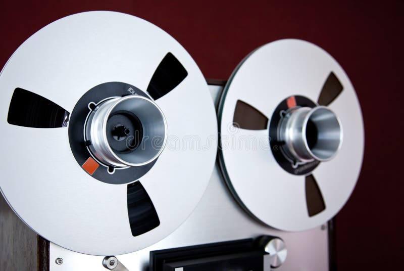 Analog Stereo Open Reel Tape Deck Recorder Spool Stock Image - Image of ...