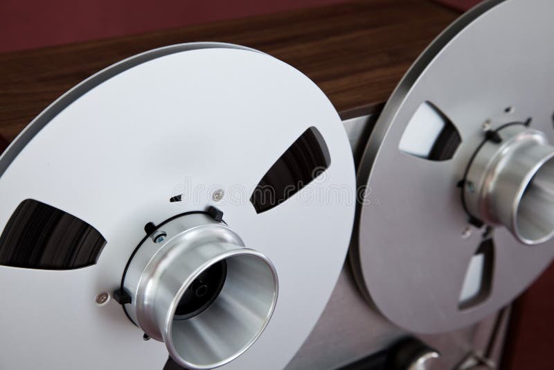 Analog Stereo Open Reel Tape Deck Recorder Spool Stock Photo Image of