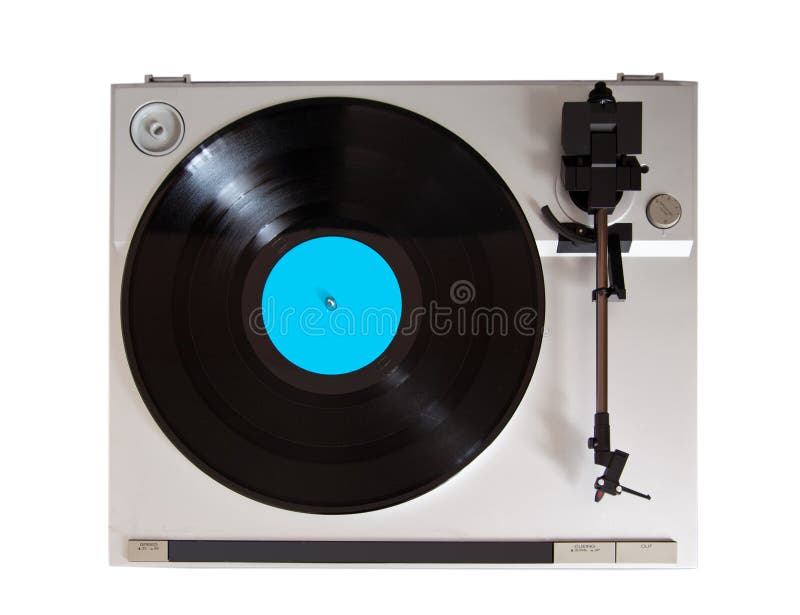 Analog Stereo Turntable Vinyl Record Player Stock Photo Image of