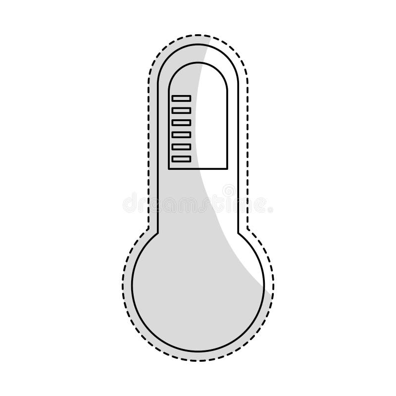 Analog Thermometer Icon Image Stock Vector Illustration of health