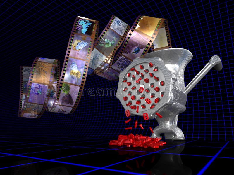 Analog to Digital stock illustration. Illustration of abstract 13380543