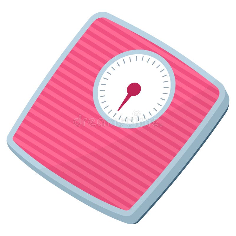 Analog Weight Scale Isolated: Weight Loss Concept Stock Vector -  Illustration of control, training: 284386648