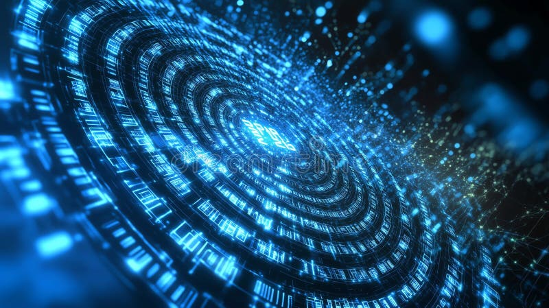 Analys av kvantkryptografiets roll i framtida cybersäkerhetslösningar royaltyfri illustrationer