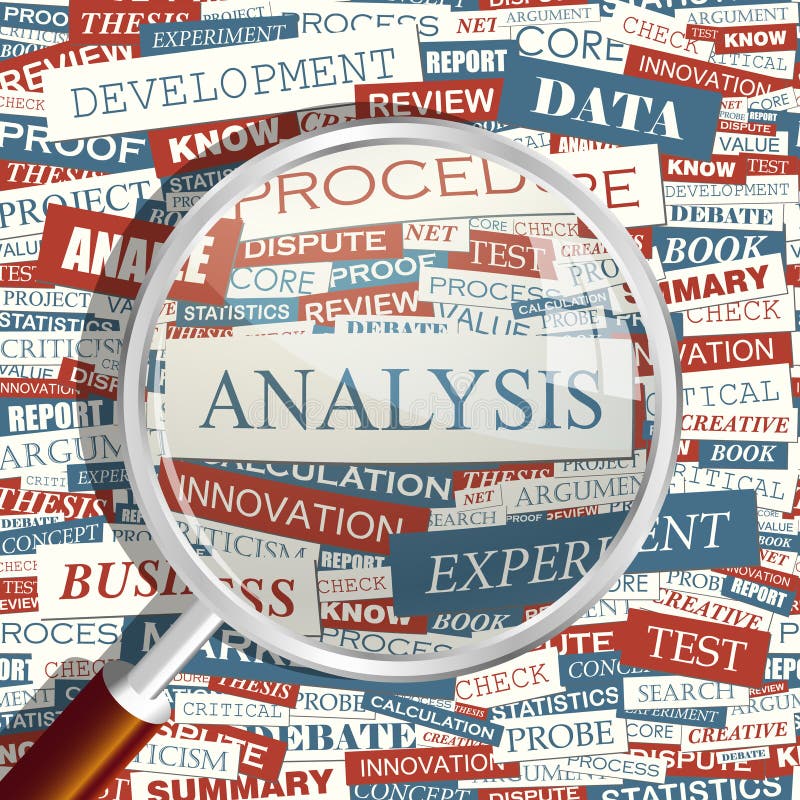 ANALYSE stock illustratie