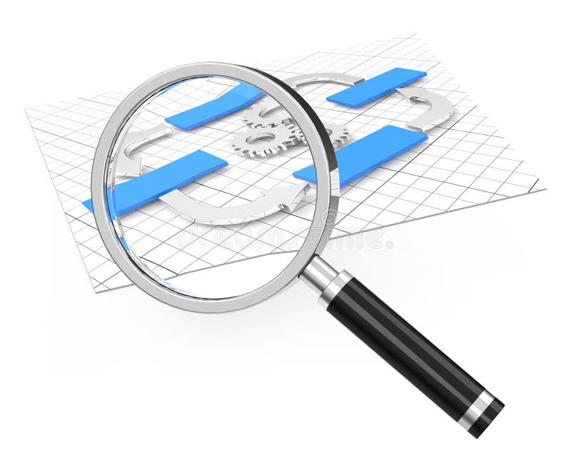 Analyse d'organigramme illustration libre de droits Analyse d'organigramme illustration libre de droits