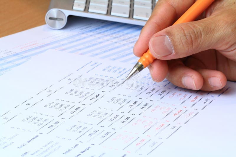 Analyse financière photo stock Analyse financière photo stock