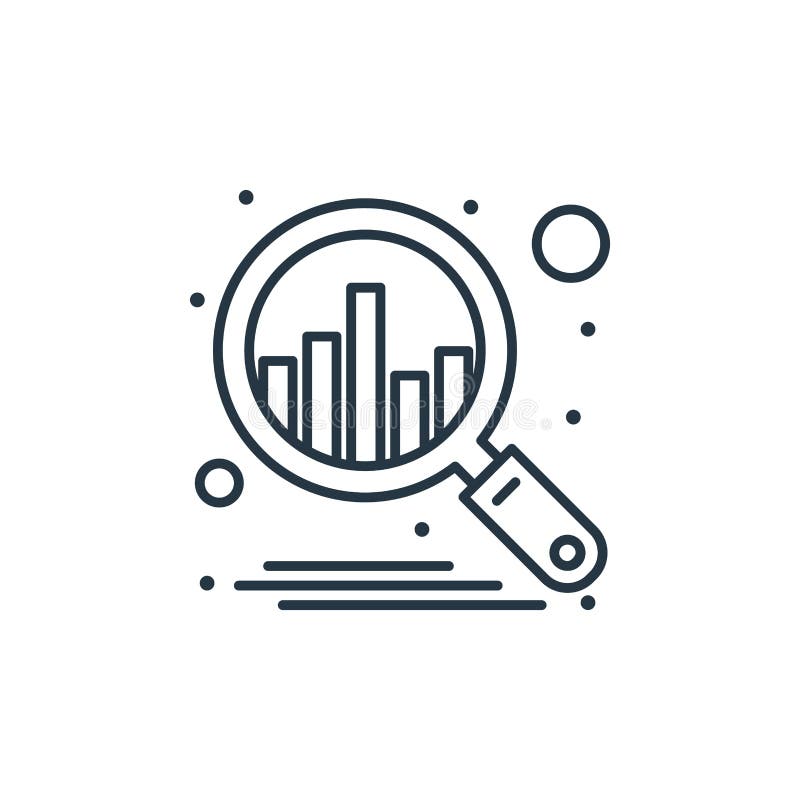 Analysis Icon Vector from Industrial Process Concept. Thin Line