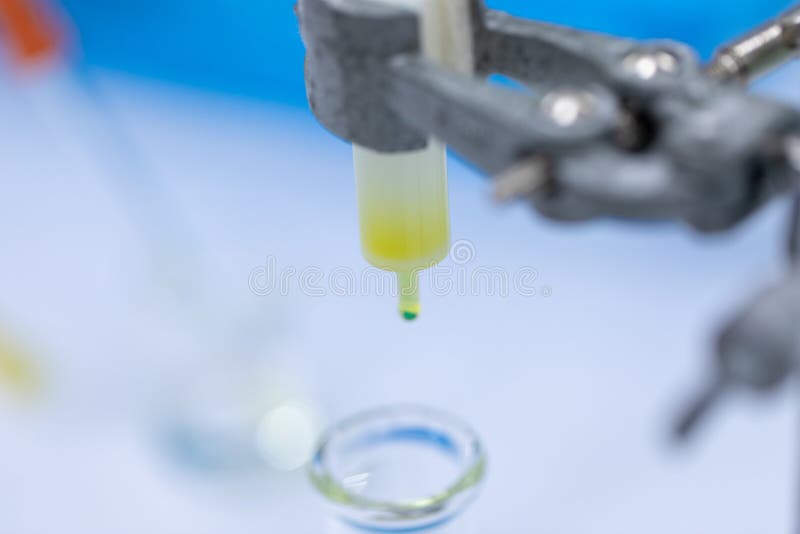 Analysis Protein for Study in Laboratory. Stock Photo Image of
