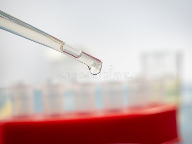 Analytical Chemistry a Sample is Pipetted into a Test Tube. Stock