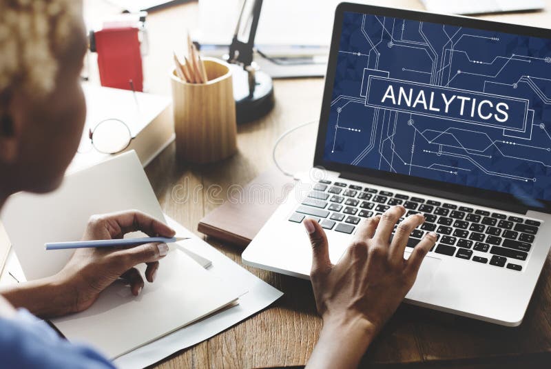 Analytics Analyze Data Analysis Information Research Concept stock photography