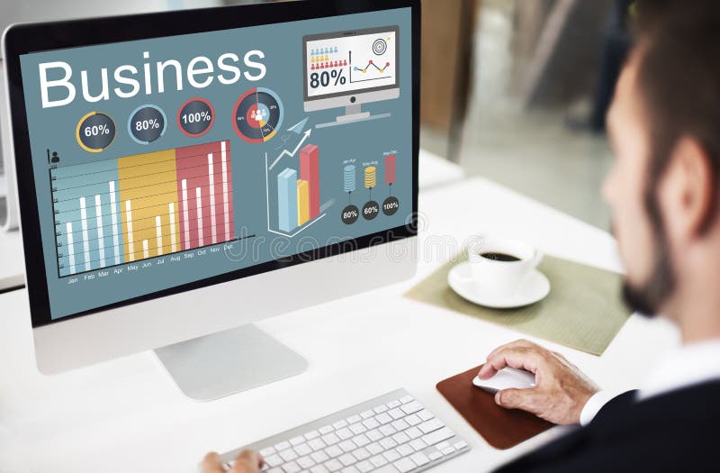 Analytics Business Statistics Data Strategy Concept royalty free stock images
