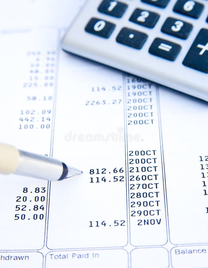 Analyzing a bank statement.