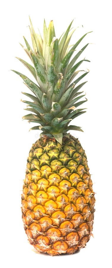 Ananas op wit royalty-vrije stock fotografie