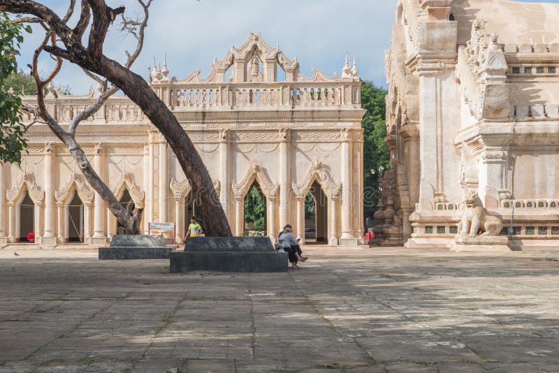 Ananda Paya, Bagan, Myanmar fotografia stock libera da diritti