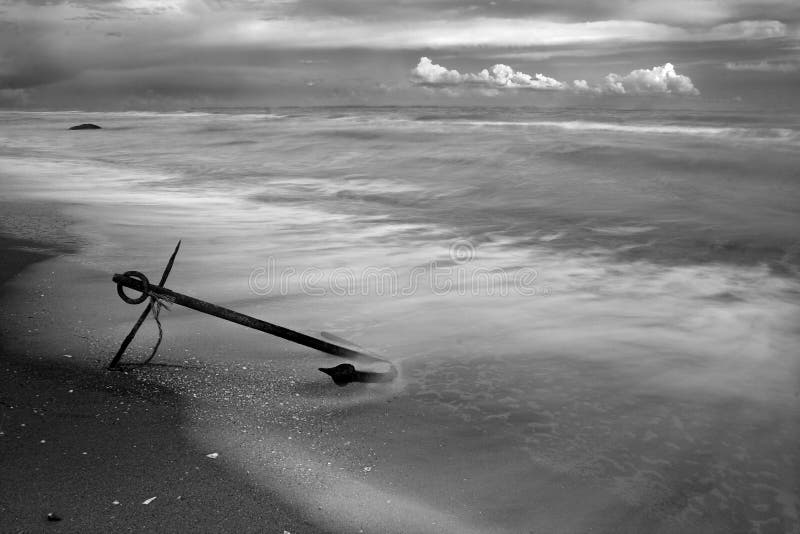 Anchor on the beach