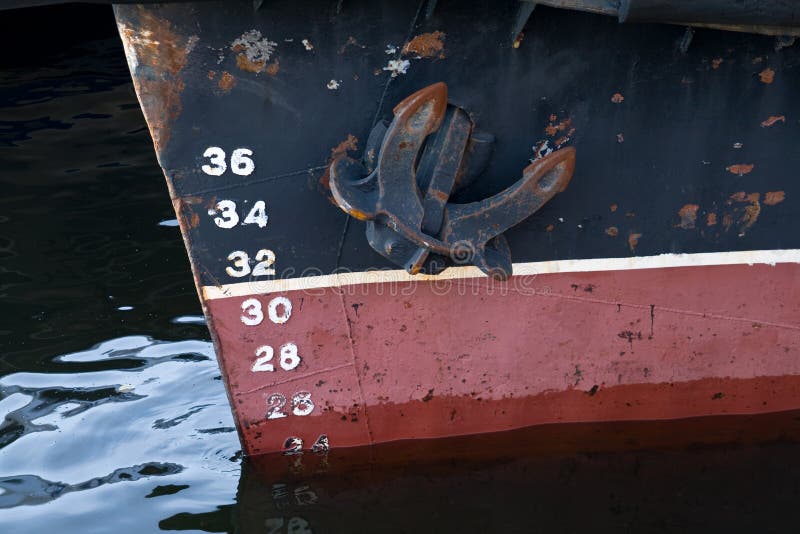 Anchor and draft scale numbering
